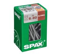 Lot de 24 vis acier tête fraisée bombée torx SPAX, Diam.6 mm x L.80 mm G