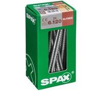 Lot de 24 vis acier tête fraisée bombée torx SPAX, Diam.6 mm x L.120 mm G