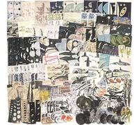 Lot de 240 autocollants vintage washi - Papier de bricolage astronomie - Esthétique décoratif - Pour journal, carnet de notes, album photo