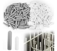Lot de 240 Capuchons pour Lave-Vaisselle,Couvercle de Panier de Lave-Vaisselle, Capuchon du Lave-Vaisselle pour Protéger Les Broches pour Panier à Vaisselle, Antirouille (Gris,Blancs)