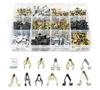 Lot de 240 clips de fixation en métal pour coffre et garniture intérieure avec plusieurs types de clips à ressort pour voiture