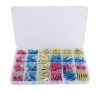 Lot de 240 connecteurs thermorétractables isolés thermiques et électriques avec bornes de fils Rouge & Bleu & Jaune