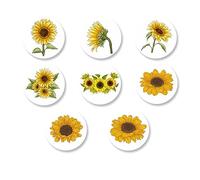 Lot de 240 étiquettes autocollantes de tournesol sur le thème de l'automne, fournitures de festival pour enfants, garçons et filles, 1er anniversaire, fête prénatale, photographie - 240 accessoires de