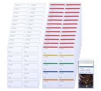 Lot de 240 étiquettes de congélation, étiquettes amovibles, faciles à décoller, étiquettes adhésives colorées à écrire, pour boîtes de congélation, produits congelés, pots de confiture (60 x 30 mm)