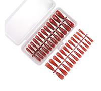 Lot de 240 faux ongles - 12 tailles différentes - Couverture complète - En acrylique naturel - Pour salon de manucure