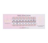 Lot de 240 faux ongles à presser à bout français courts et longs à coller sur les ongles