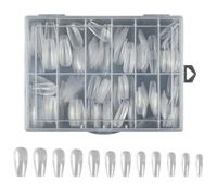 Lot de 240 faux ongles à presser - Prêts à l'emploi - Pour salon de manucure