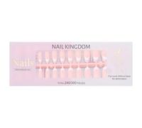 Lot de 240 faux ongles courts à bout français à coller sur les ongles pour femmes et filles