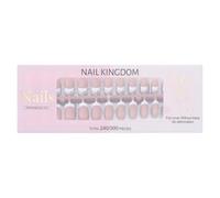 Lot de 240 faux ongles courts avec pointe française, entièrement couvrants, portables, à coller, pour femmes et filles