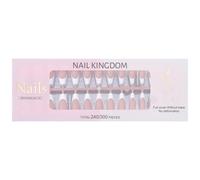 Lot de 240 faux ongles courts avec pointe française, entièrement couvrants, portables, à coller, pour femmes et filles