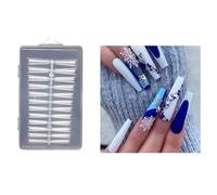 Lot de 240 faux ongles longs transparents pour décoration d'ongles artificiels pour femme