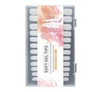 Lot de 240 faux ongles transparents mats longs en amande pour extensions d'ongles sans couture et pratiques pour femmes et filles