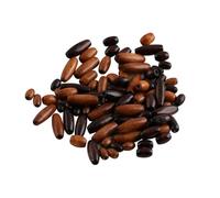 Lot de 240 grandes perles ovales en bois naturel naturel rustique pour loisirs créatifs, chapelet, accessoires de fabrication de bijoux vintage pour colliers et bracelets