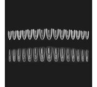 Lot de 240 moules à ongles en gel - Forme ovale - Double forme - Pour manucure et salon de beauté