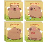 Lot De 240 Notes Adhésives Capybara Kawaii Shy Little Capybara,Blocs Auto-Adhésifs,Jolies Notes Mémo,8 Paquets De 30 Feuilles/Paquet,Fournitures D'étude Pour Le Bureau,L'école,Les Étudiants,Les