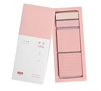 Lot de 240 notes adhésives lignées rose pastel, onglets autocollants pour l'école, le bureau et la maison