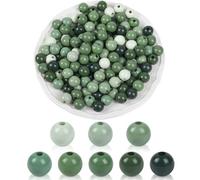 Lot de 240 perles rondes en bois vert sauge dégradé de 16 mm pour loisirs créatifs, décoration de Noël, guirlande de Saint Patrick, mariage, anniversaire