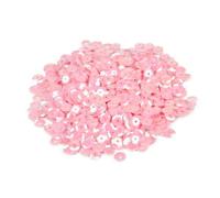 Lot de 2400 paillettes de 6 mm de diamètre - Paillettes en vrac avec trou - Pour couture, bricolage, artisanat, nail art, fabrication de bijoux, décoration de vêtements, rose