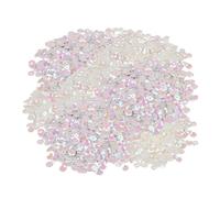 Lot de 2400 paillettes décoratives, diamètre 6 mm, rondes, brillantes, décorations créatives, accessoires de vêtements - Convient pour la couture et le bricolage