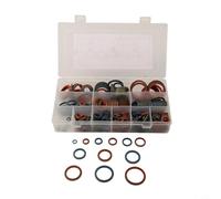 Lot de 245 joints toriques en caoutchouc de silicone avec 245 pièces en 12 tailles de M6 à M30, pour plomberie, automobile et réparation d'étanchéité de robinet