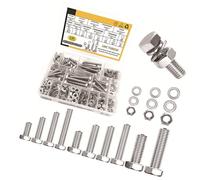 Lot de 246 rondelles hexagonales standard pour un remplacement rapide dans les ateliers et usines