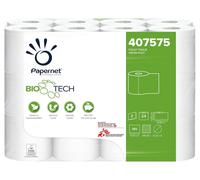 Lot De 24rt Papier Toilette Classique 2 Toiles 19,80 M 180 Déchirures Biotech