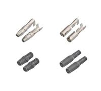 Lot de 25/50/100 connecteurs de câbles électriques automobiles à cosses à sertir à froid, diamètre 3,5 mm, mâle/femelle.(25Sets (100pcs))