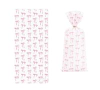 Lot de 25/50/100 sacs à dragées avec nœuds torsadés pour mariage, anniversaire, Noël, Saint-Valentin