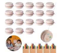 Lot de 25/50/100 yoyos en bois à personnaliser, lot de 100 yoyos en bois DIY