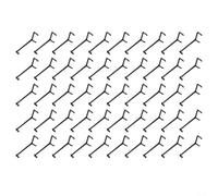Lot de 25/50 cintreuses de branches en métal pour arbres fruitiers, outils d'entraînement pour branches d'échafaudage (50 pièces, noir)