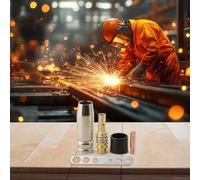 Lot de 25 accessoires de soudage pour 15AK, compatibles avec la torche MIG MB-15, embouts en cuivre de 0,9 mm et buses de gaz, pour machines à souder à gaz inerte