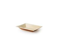 lot de 25 assiettes compostables en palmier cuadra 12*17cm