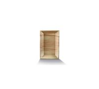 lot de 25 assiettes compostables en palmier cuadra 16x25 cm
