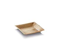 lot de 25 assiettes compostables en palmier cuadra 18*18cm