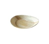 Lot de 25 assiettes compostables en palmier rondes 24 cm