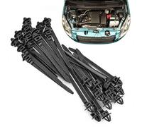 Lot de 25 attaches autobloquantes en nylon pour voiture, 1 lot de boucles de verrouillage intégrées pour pare-chocs, équipement de réparation automobile, gestion professionnelle des câbles pour