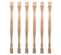 Lot de 25 axes de balustre en bois brut de 33 cm - Pour escalier européen - Fourrure - Travail du bois - Artisanat domestique - Non peint - Fournitures d'artisanat