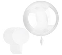 Lot de 25 ballons Bobo de 61 cm avec lumière LED - Accessoires de fête d'anniversaire - Ballons transparents en PVC pour intérieur et extérieur - Décoration de Noël