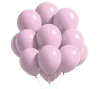 Lot de 25 ballons en latex à l'hélium pour anniversaire, mariage, fête prénatale, Noël, festival, décoration de fête romantique pour la Saint-Valentin - 25,4 cm - rose clair uni