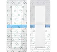 Lot de 25 bandages d'incision imperméables pour remplacement du genou, couverture de douche pour grande plaie, pansement adhésif 10,2 x 15,2 cm