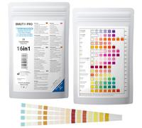 Lot de 25 Bandelettes de Test 16 en 1 pour l'Eau Potable - Testeur pour Analyse de la Qualité de l'Eau du Robinet - Dureté Totale, Plomb, Cuivre, Nitrate