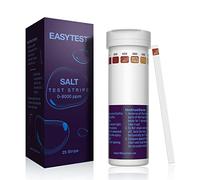 Lot de 25 bandelettes de test en chlorure de sodium pour piscine et spa 0 à 8000 ppm