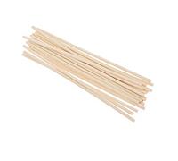 Lot de 25 bâtons diffuseurs en bois de rotin, 3 x 200 mm, bâtons de rechange pour diffuseur d'huile et de parfum de chambre, de bureau