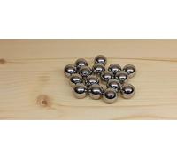 Lot de 25 billes en acier chromé Cal 50 de qualité industrielle G28 Ajustement parfait pour HDR HDP Matériau : 1,3505 (100Cr6 acier à rouleaux) Dureté : entre 60 et 66 HRC