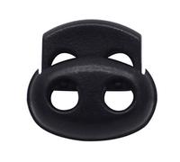 Lot de 25 bloque-cordons ovales double barillet 18 mm x 17 mm pour cordes de 3,5 mm