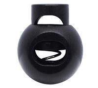 Lot de 25 bloqueurs de cordon à un trou rond - Taille : 20 mm x 24 mm pour cordes de 5 mm