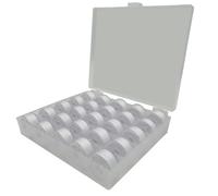 Lot de 25 bobines de fil à coudre blanches pré-enroulées, accessoires de couture pour machine à coudre Singer, comme Brother…