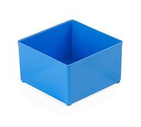 Lot de 25 boîtes d’insertion 63 mm C3 Bleu 104 x 104 x 63 mm Convient Bosch L-BOXX | Casiers d’insertiont pour boîtes de rangement comme Bosch Sortimo Set pour L-BOXX, W-BOXX, T-BOXX, ClickTray