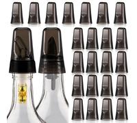 Lot de 25 bouchons anti-poussière universels pour becs verseurs en plastique translucide pour bouchons de bouteille, couvercles de bouteilles d'alcool, couvercle anti-poussière pour outils de cuisine