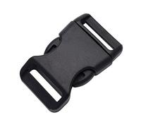 Lot de 25 boucles en plastique profilées à libération latérale pour bracelets en paracorde, sac, sac à dos - 20 mm